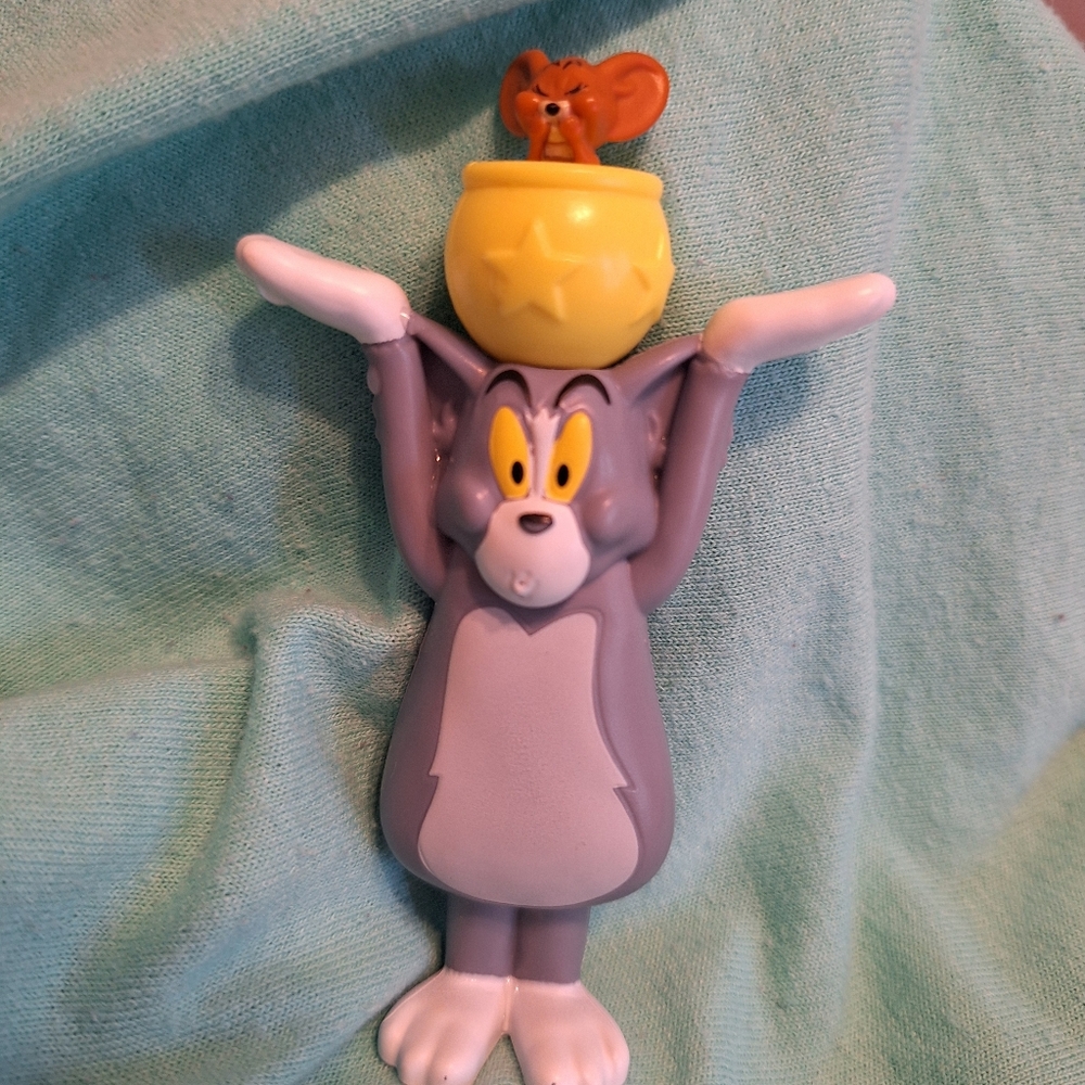 Tom & Jerry Spinning Jerry Toy Burger King Jr. 2024 Happy Meal Cat Mouse